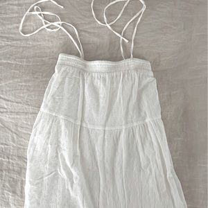 Express White tie top maxi